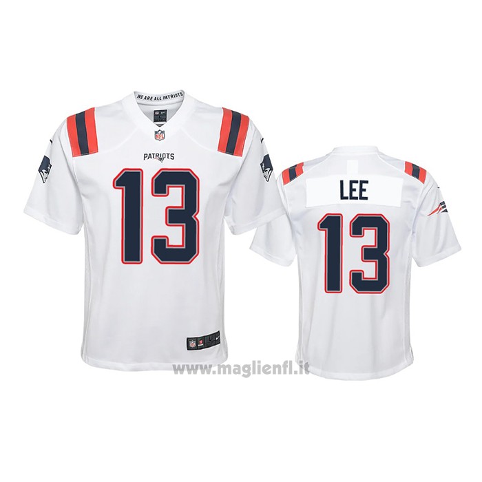 Maglia NFL Game Bambino New England Patriots Marqise Lee 2020 Bianco